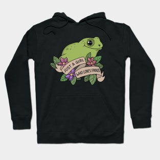 Just A Girl Who Loves Frogs Hoodie